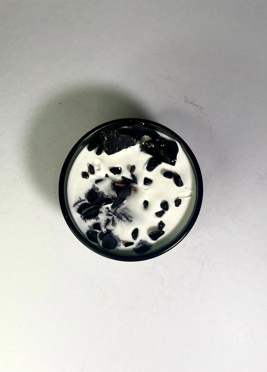 Hop Hare Kristály Gyertya Virágokkal – Kardok - Image 3